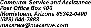 Computer Service and Assistance